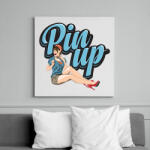 printfashion Wink at PinUp - Vászonkép - Fehér (6622482)