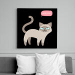 printfashion Mesélj még - Vászonkép - Fekete (11589924)