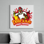 printfashion Fried Chicken - Vászonkép - Fehér (6637254)
