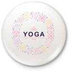 printfashion Yoga - Kitűző, hűtőmágnes - Fehér (6348051)
