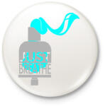 printfashion Breathe it - Kitűző, hűtőmágnes - Fehér (3082739)