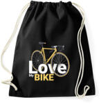 printfashion Love my Bike - Sportzsák, Tornazsák - Fekete (2253250)