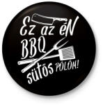 printfashion BBQ SÜTŐS Pólóm - fehér - Kitűző, hűtőmágnes - Fekete (4953728)