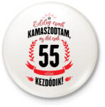 printfashion kamasz-55-black-red - Kitűző, hűtőmágnes - Fehér (3076777)