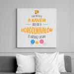 printfashion Csak töltsd ki a kávém - Horgolós - Vászonkép - Fehér (6982091)