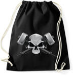 printfashion Skull and weapons - Sportzsák, Tornazsák - Fekete (861742)