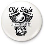 printfashion Old Style - Kitűző, hűtőmágnes - Fehér (3083924)