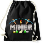 printfashion Miner - Sportzsák, Tornazsák - Fekete (2000066)