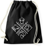 printfashion Trónok harca klánok - Sportzsák, Tornazsák - Fekete (326951)