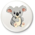 printfashion Koala maci - Kitűző, hűtőmágnes - Fehér (15629557)