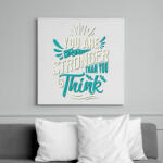 printfashion Erősebb vagy mint gondolnád - Vászonkép - Fehér (11353168)