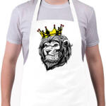 printfashion Oroszlán king - Kötény - Fehér (4908709)