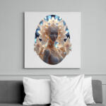 printfashion Isteni nő - Vászonkép - Fehér (14849852)