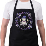 printfashion Béka és magic mushrooms - Kötény - Fekete (5642721)