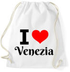 printfashion I love Venezia - Sportzsák, Tornazsák - Fehér (10650795)