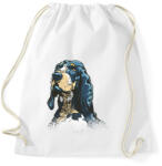 printfashion Kutya - Sportzsák, Tornazsák - Fehér (7626379)