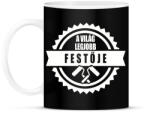 printfashion Legjobb Festő - Bögre - Fekete (2161046)