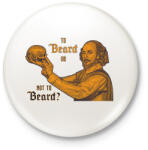 printfashion Tor beard or not to beard? - Kitűző, hűtőmágnes - Fehér (6838158)