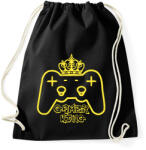 printfashion Gamer king - Sportzsák, Tornazsák - Fekete (5325372)