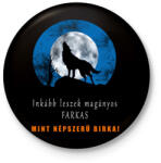 printfashion INKÁBB LESZEK - Kitűző, hűtőmágnes - Fekete (3100946)