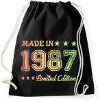 printfashion 1987 - Sportzsák, Tornazsák - Fekete (6169297)