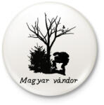 printfashion magyar vándor - Kitűző, hűtőmágnes - Fehér (3079604)