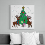 printfashion Christmas - Vászonkép - Fehér (10851103)