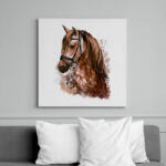 printfashion Horse - Vászonkép - Fehér (7639639)