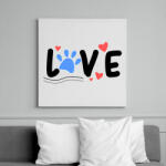 printfashion Animal love - Vászonkép - Fehér (6631668)