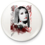 printfashion Vér és fajdalom - Kitűző, hűtőmágnes - Fehér (3078897)