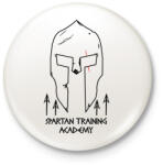 printfashion Spártai akadémia - Kitűző, hűtőmágnes - Fehér (3079038)