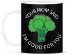 printfashion Your mom said - Bögre - Fekete (2263429)