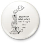 printfashion Gyertya - Kitűző, hűtőmágnes - Fehér (15832593)