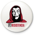 printfashion La casa del papel - Anonymus - Kitűző, hűtőmágnes - Fehér (4647809)