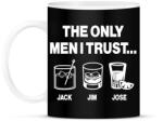 printfashion The only men I trust. . . Jack, Jim, Jose - Bögre - Fekete (16785564)