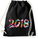 printfashion Foci VB 2018 - Sportzsák, Tornazsák - Fekete (915236)