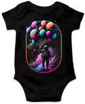 printfashion Űrhajós léggömbökkel - Baba Body - Fekete (12474126)
