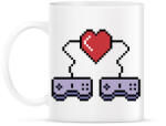 printfashion I love video games, retro - Bögre - Fehér (11173497)