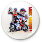 printfashion Marc Marquez - Kitűző, hűtőmágnes - Fehér (16630230)
