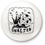printfashion Snailen - Kitűző, hűtőmágnes - Fehér (13406071)