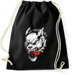 printfashion Vérszomjas farkas - Sportzsák, Tornazsák - Fekete (2665442)