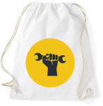 printfashion Autószerelős minta - sárga - Sportzsák, Tornazsák - Fehér (6564084)