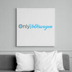 printfashion OnlyVolkswagen - Vászonkép - Fehér (16750602)