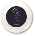 printfashion Aquarius - Vízöntő - Kitűző, hűtőmágnes - Fehér (6261117)