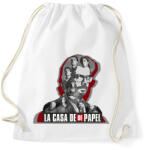 printfashion La casa de Papel - poster style - Sportzsák, Tornazsák - Fehér (4686437)
