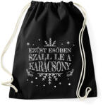 printfashion Kosztolányi Dezső - Karácsony - Sportzsák, Tornazsák - Fekete (10205579)