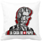 printfashion La casa de Papel - poster style - Párnahuzat, Díszpárnahuzat - Fehér (4688088)