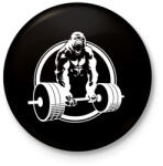 printfashion Gorilla gym - Kitűző, hűtőmágnes - Fekete (3099444)