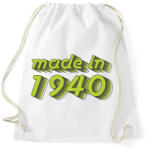 printfashion made-in-1940-green-grey - Sportzsák, Tornazsák - Fehér (479403)