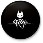 printfashion Stray - Kitűző, hűtőmágnes - Fekete (7580186)